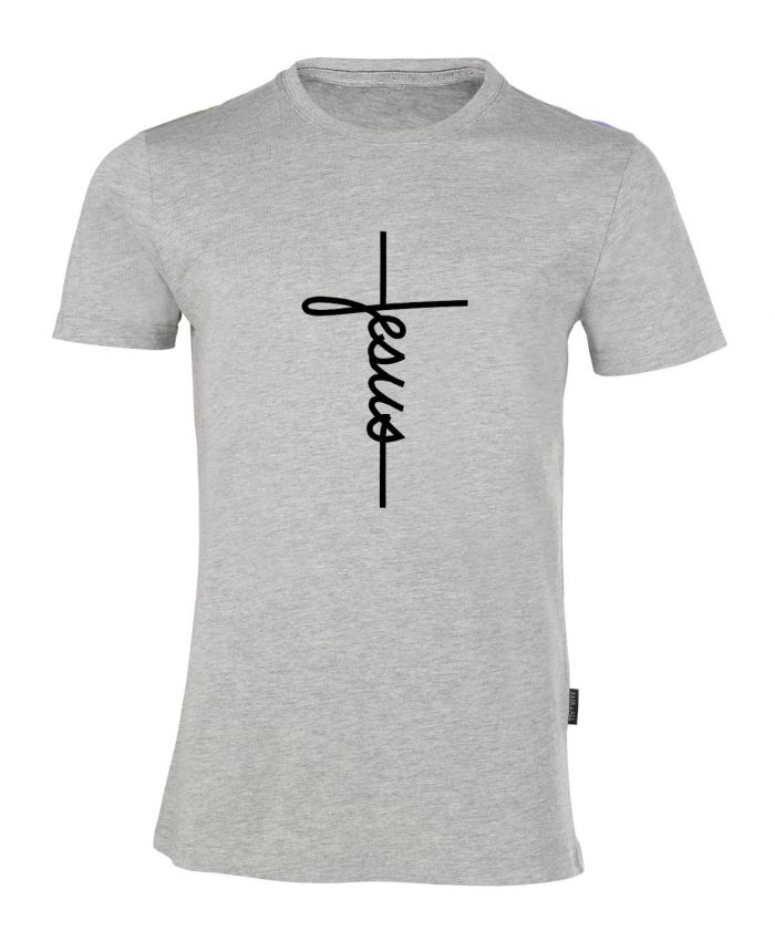 Jesus Cross - Bio-Shirt Männer rundhals – Bild 1