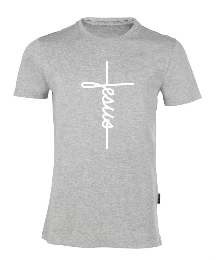 Jesus Cross - Bio-Shirt Männer rundhals – Bild 2