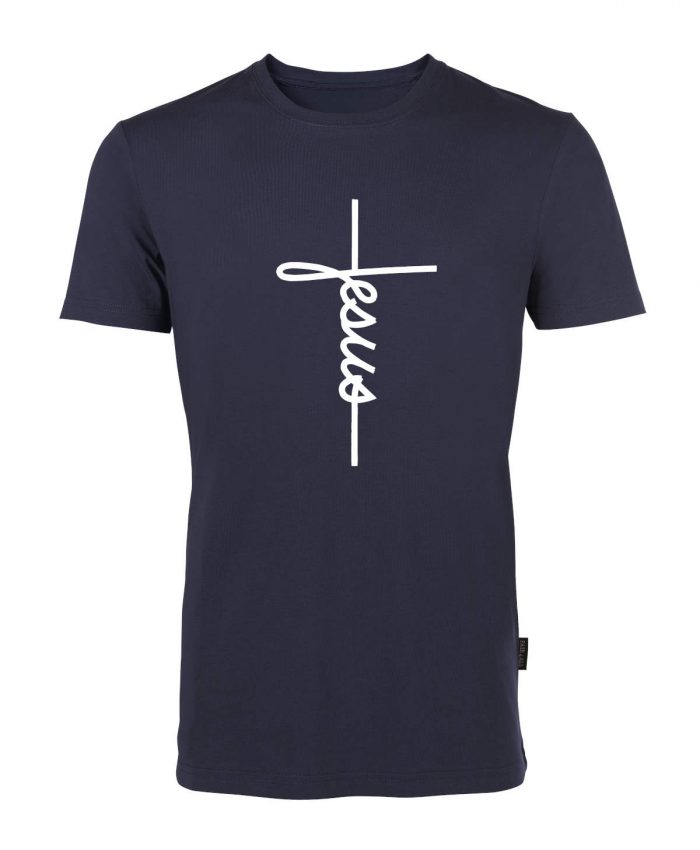 Jesus Cross - Bio-Shirt Männer rundhals – Bild 1