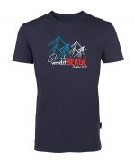 Glaube versetzt Berge - Matthäus 17, 20 - Bio-Shirt Männer rundhals – Bild 4