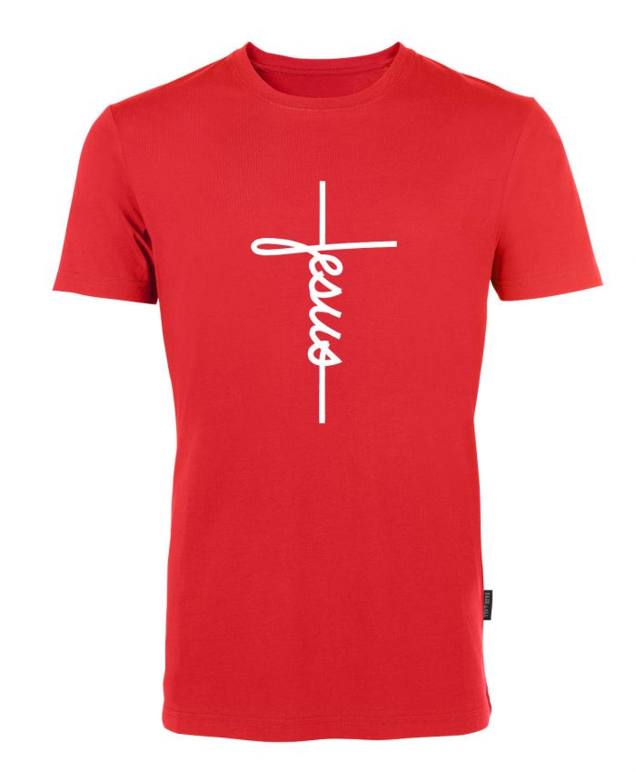 Jesus Cross - Bio-Shirt Männer rundhals – Bild 3