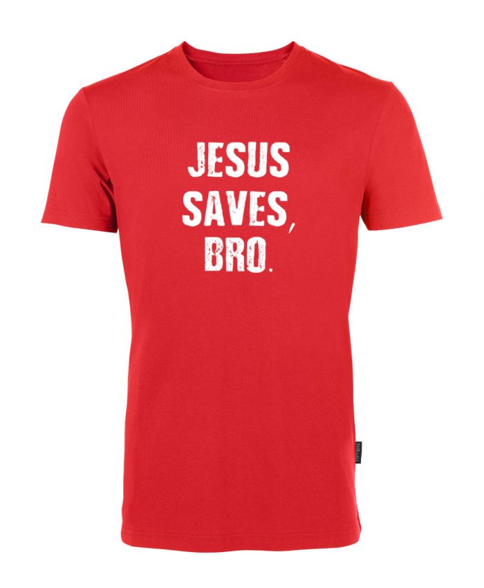 Jesus saves Bro - Bio-Shirt Männer rundhals – Bild 2