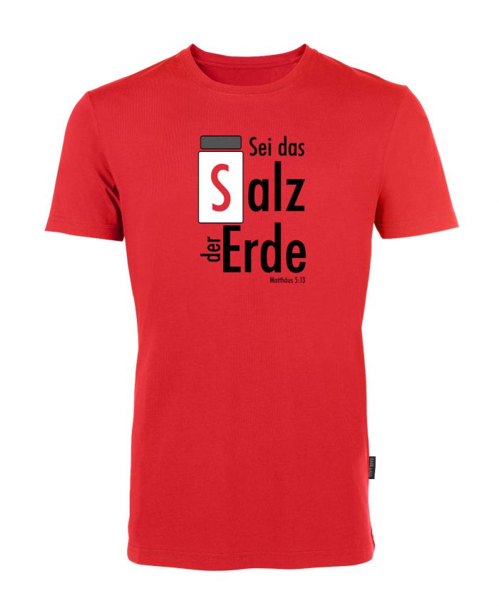 Salz der Erde - Matthäus 5, 13 - Bio-Shirt Männer rundhals – Bild 2