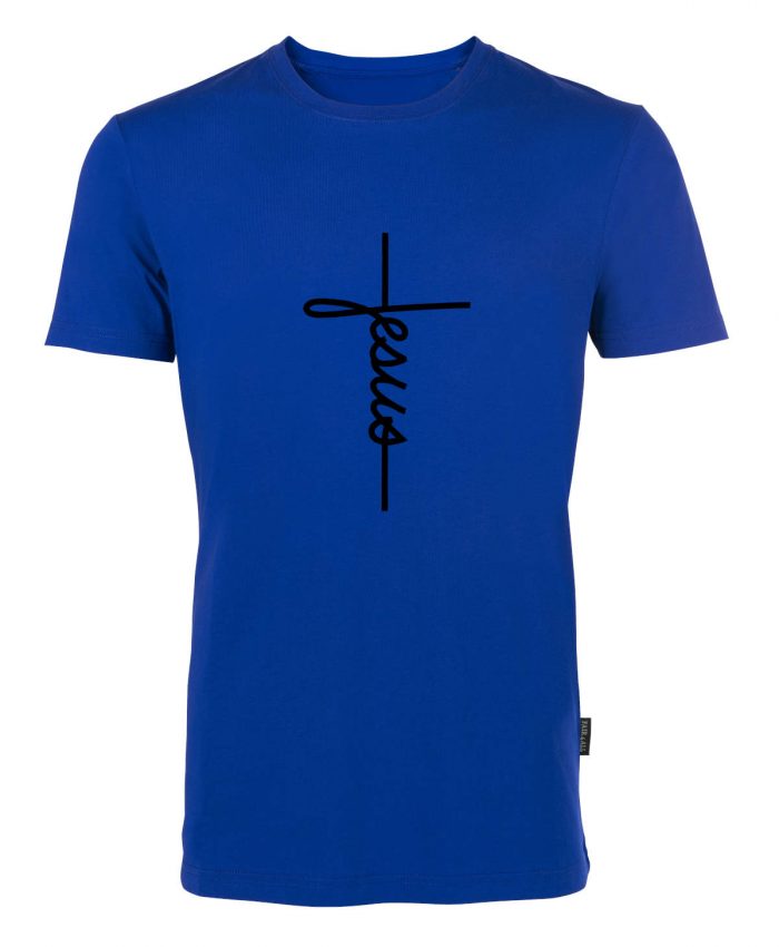 Jesus Cross - Bio-Shirt Männer rundhals – Bild 4