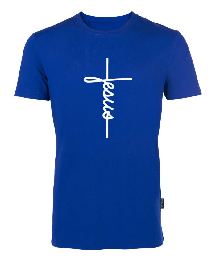 Jesus Cross - Bio-Shirt Männer rundhals – Bild 4