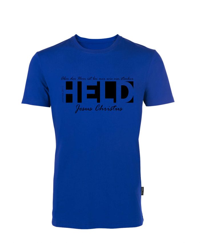 Jeremia 20, 11 - Ein starker Held - Bio-Shirt Männer rundhals – Bild 3