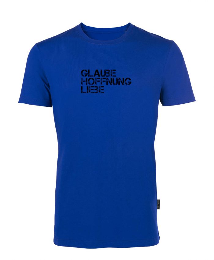 Glaube Hoffnung Liebe - Bio-Shirt Männer rundhals – Bild 3