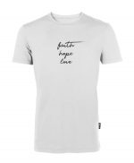 faith hope love - Bio-Shirt Männer rundhals – Bild 4