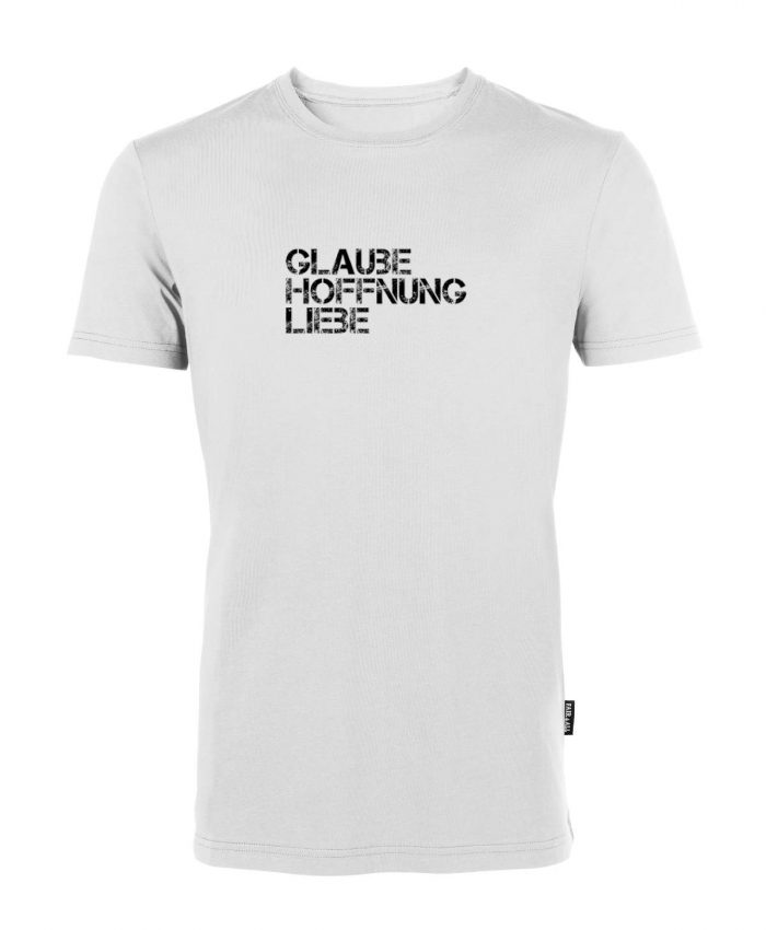 Glaube Hoffnung Liebe - Bio-Shirt Männer rundhals – Bild 4
