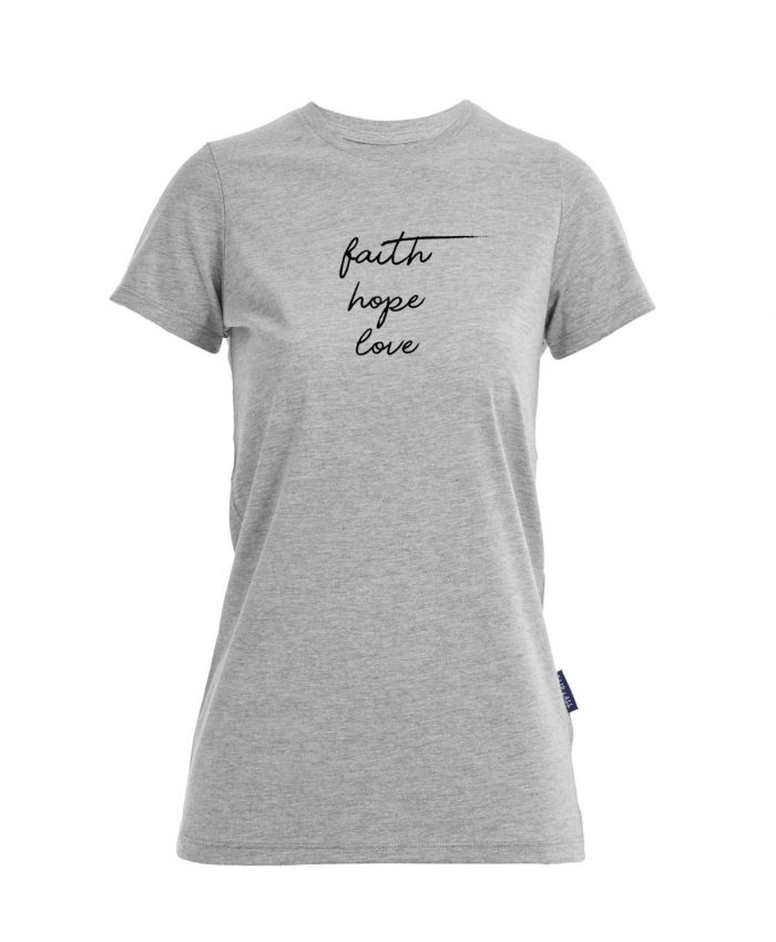 faith hope love - Bio-Shirt Frauen rundhals – Bild 1
