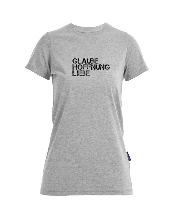 Glaube Hoffnung Liebe - Bio-Shirt Frauen rundhals – Bild 1