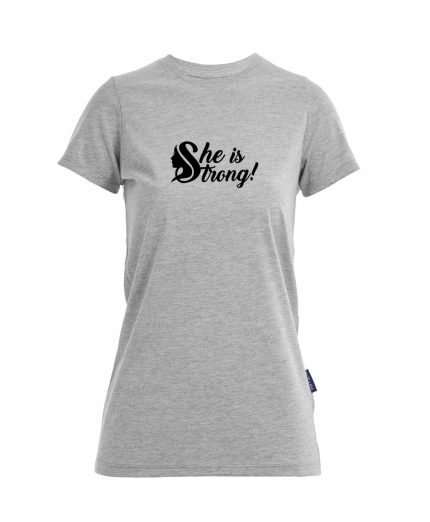 She is strong - Bio-Shirt Frauen rundhals