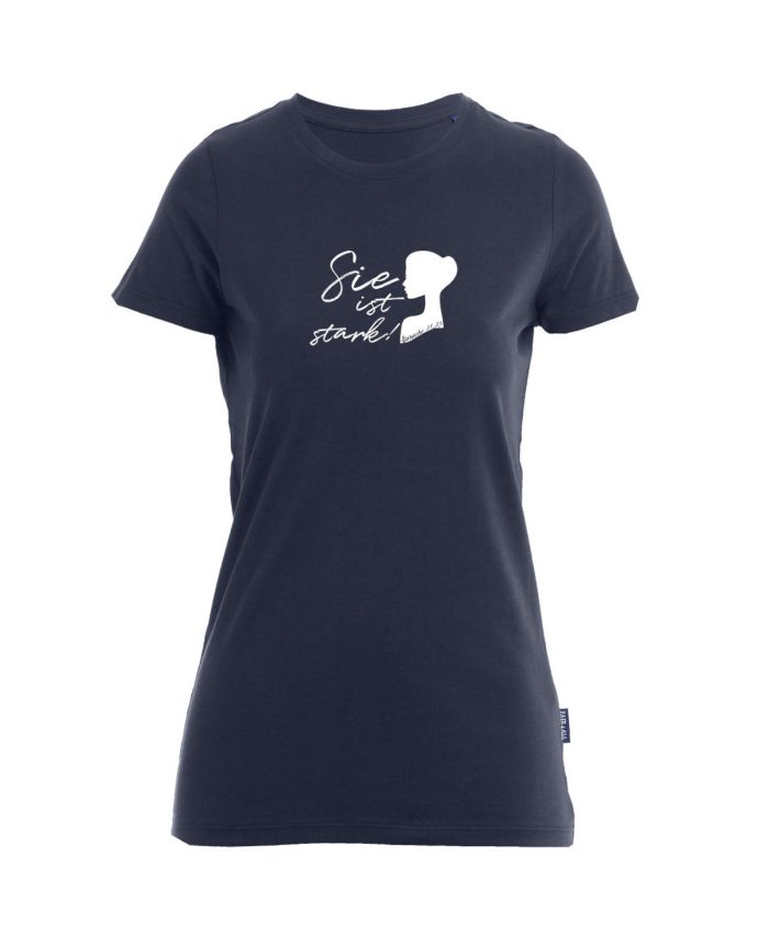 Sie ist stark - Bio-Shirt Frauen rundhals – Bild 1