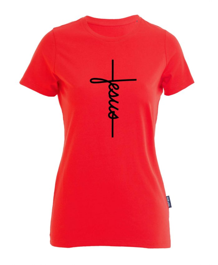 Jesus Cross - Bio-Shirt Frauen rundhals – Bild 2