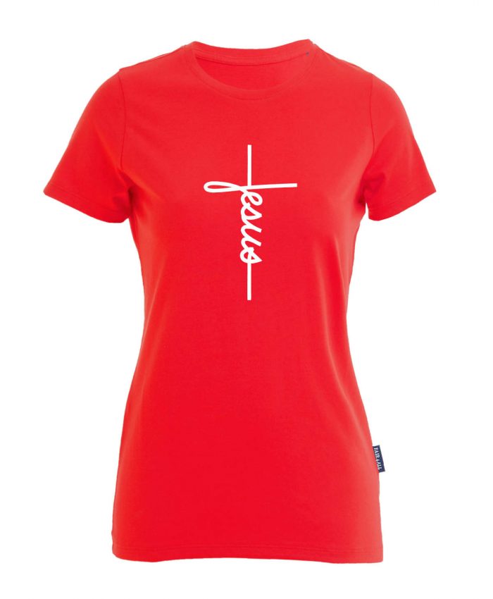 Jesus Cross - Bio-Shirt Frauen rundhals – Bild 3