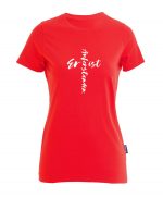 Er ist auferstanden - Kreuz Motiv - Bio-Shirt Frauen rundhals – Bild 3