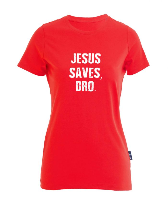 Jesus saves Bro - Bio-Shirt Frauen rundhals – Bild 3