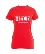 Jeremia 20, 11 - Ein starker Held - Bio-Shirt Frauen rundhals – Bild 3