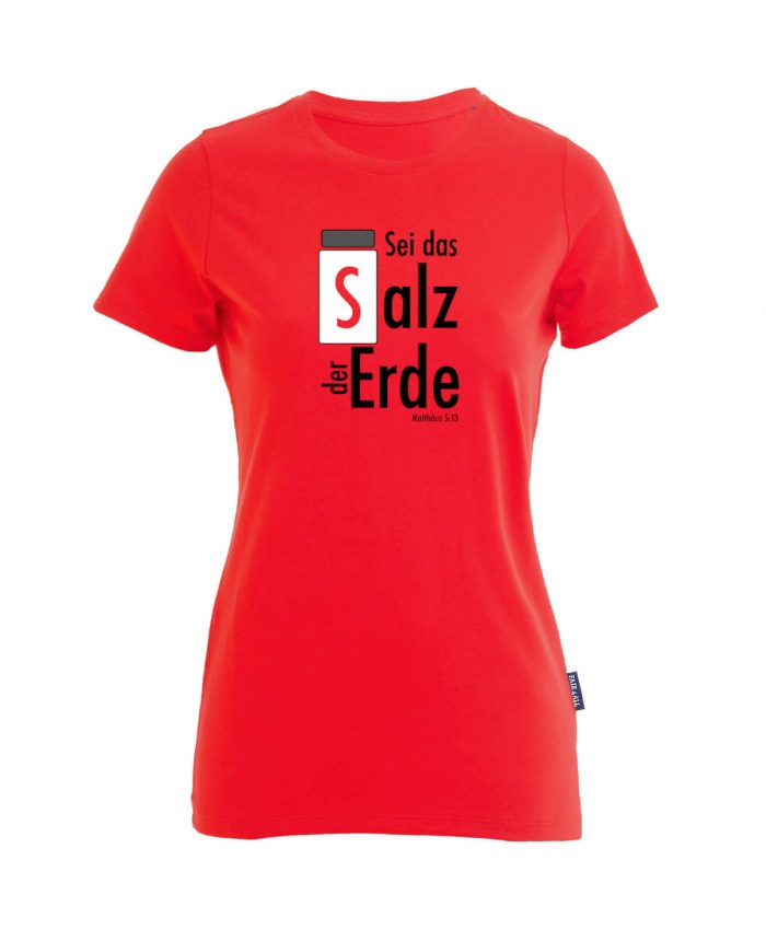 Salz der Erde - Matthäus 5, 13 - Bio-Shirt Frauen rundhals – Bild 2