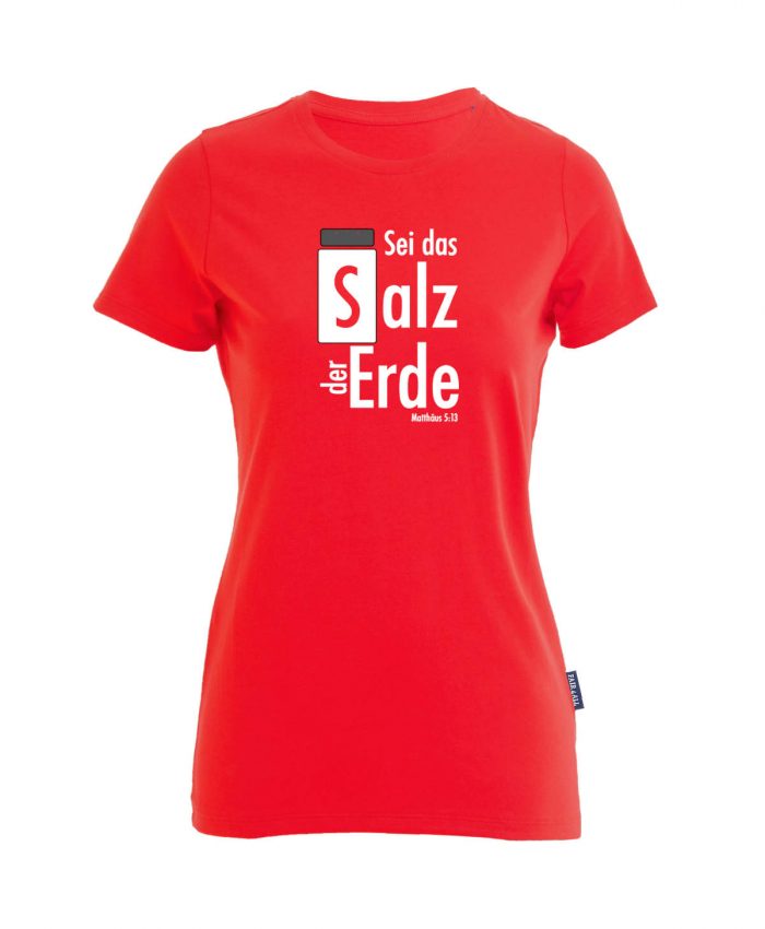 Salz der Erde - Matthäus 5, 13 - Bio-Shirt Frauen rundhals – Bild 3