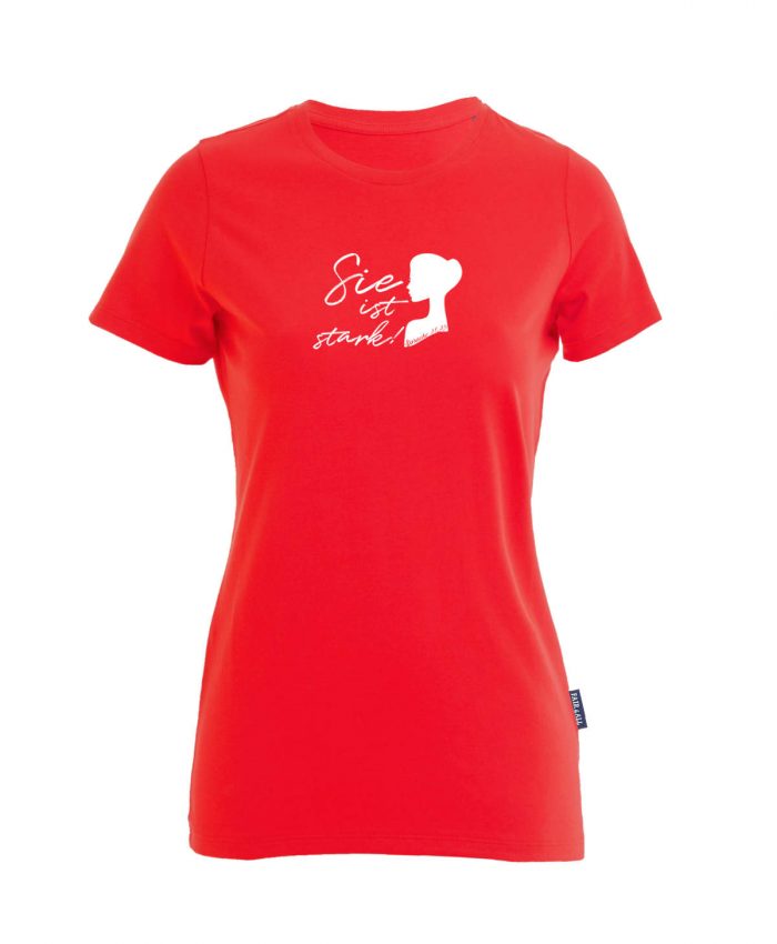Sie ist stark - Bio-Shirt Frauen rundhals – Bild 3