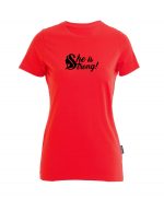 She is strong - Bio-Shirt Frauen rundhals – Bild 2