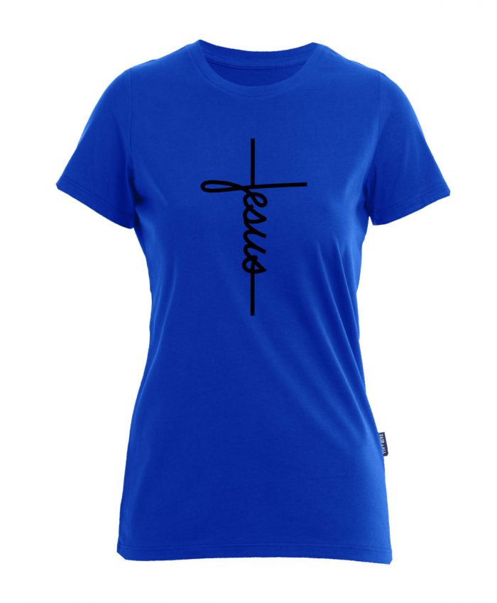 Jesus Cross - Bio-Shirt Frauen rundhals – Bild 3