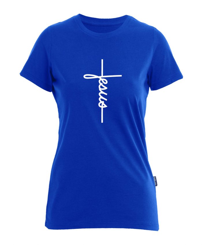 Jesus Cross - Bio-Shirt Frauen rundhals – Bild 4