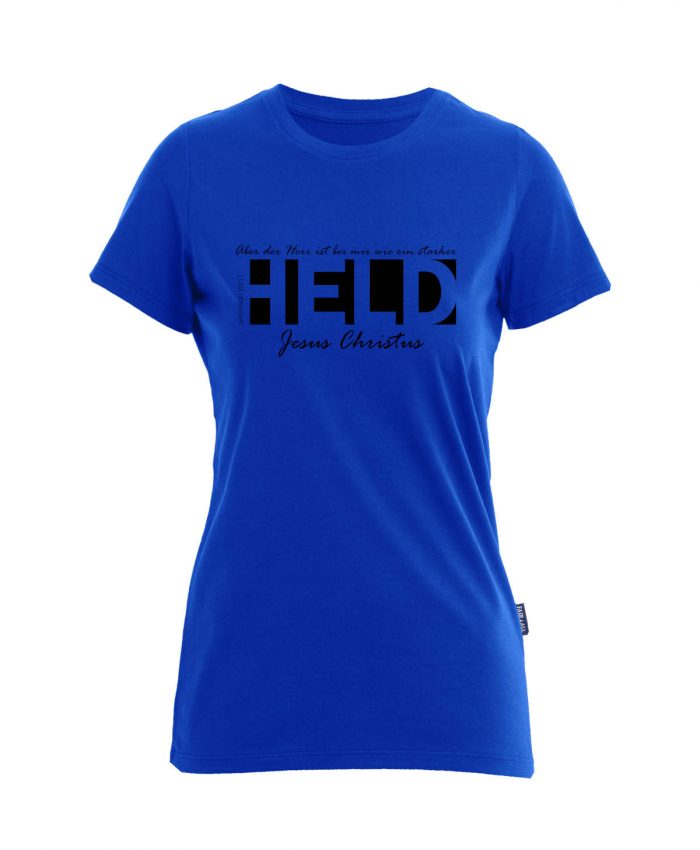 Jeremia 20, 11 - Ein starker Held - Bio-Shirt Frauen rundhals – Bild 3