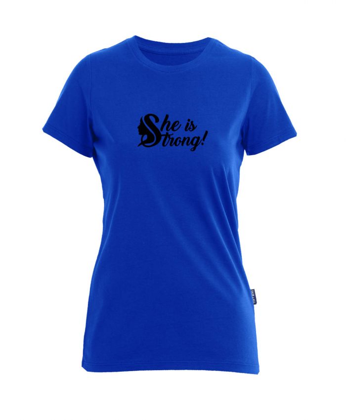 She is strong - Bio-Shirt Frauen rundhals – Bild 3