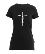 Jesus Cross - Bio-Shirt Frauen rundhals – Bild 5