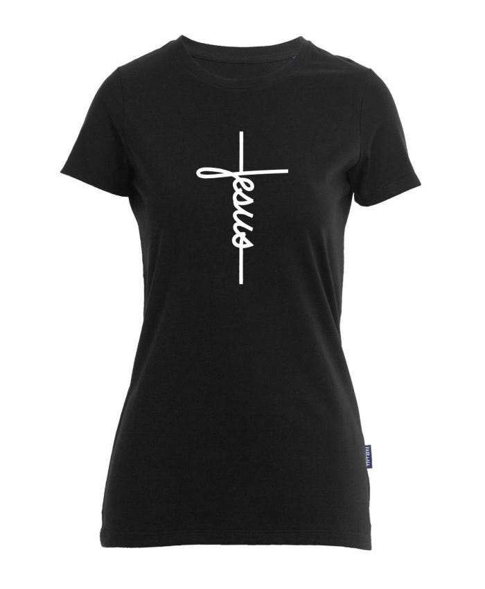 Jesus Cross - Bio-Shirt Frauen rundhals – Bild 5