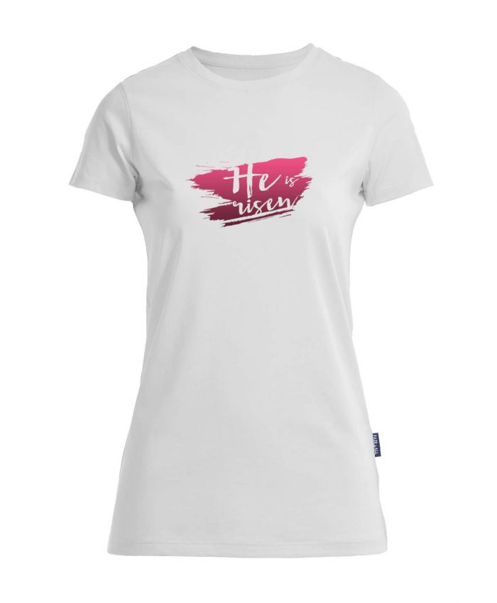 He is risen - Bio-Shirt Frauen rundhals – Bild 4
