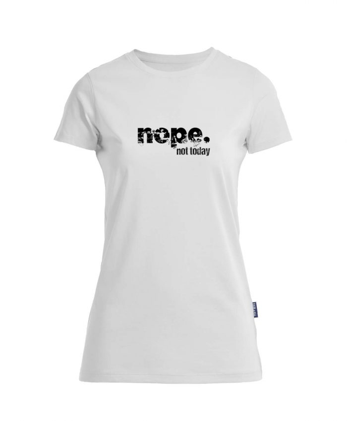 nope not today - Bio-Shirt Frauen rundhals – Bild 4