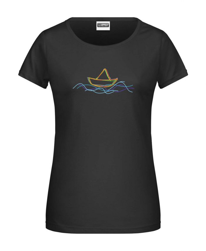 Handdrawn-Boat - Bio-Shirt Frauen rundhals – Bild 10