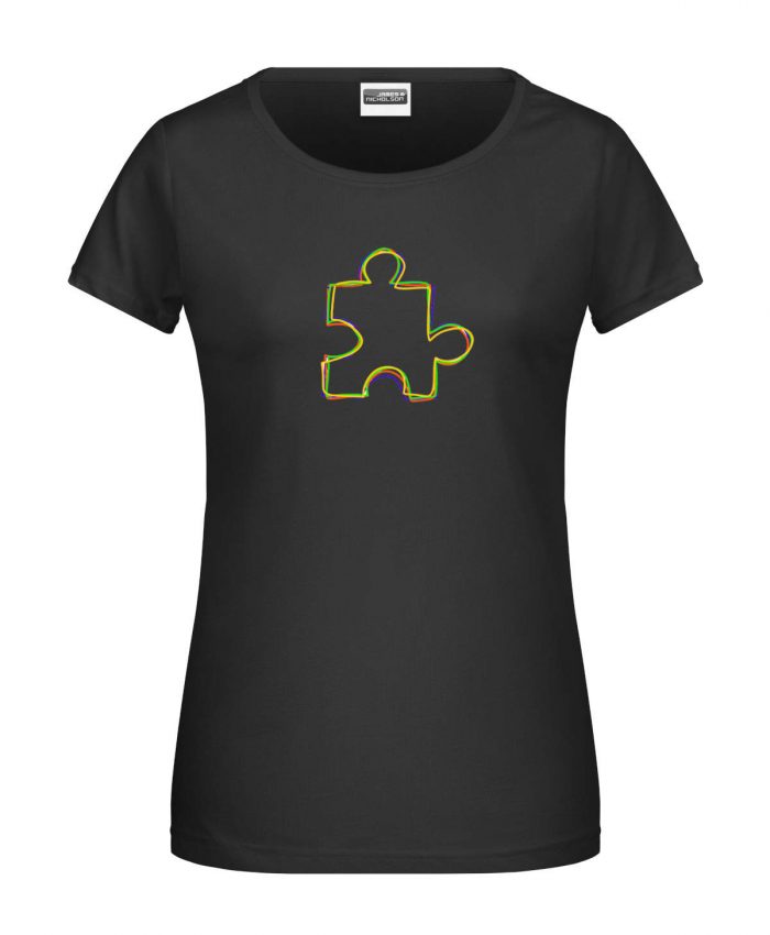 Handdrawn-Puzzle - Bio-Shirt Frauen rundhals – Bild 8