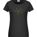 Handdrawn-Sun - Bio-Shirt Frauen rundhals