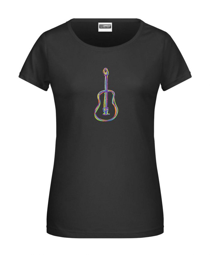 Handdrawn-Guitar - Bio-Shirt Frauen rundhals – Bild 11