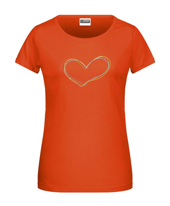 Handdrawn-Heart - Bio-Shirt Frauen rundhals – Bild 9