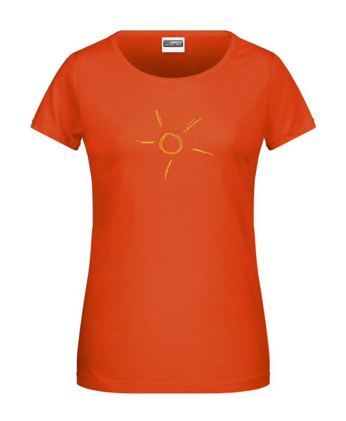 Handdrawn-Sun - Bio-Shirt Frauen rundhals – Bild 8