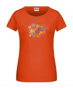 Handdrawn-Flowers - Bio-Shirt Frauen rundhals