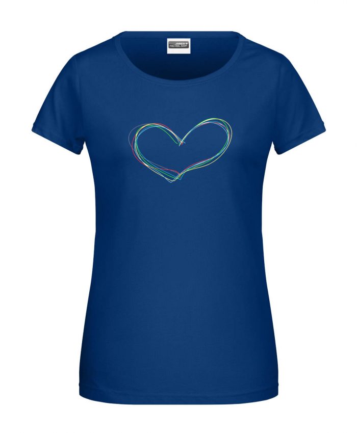 Handdrawn-Heart - Bio-Shirt Frauen rundhals – Bild 6