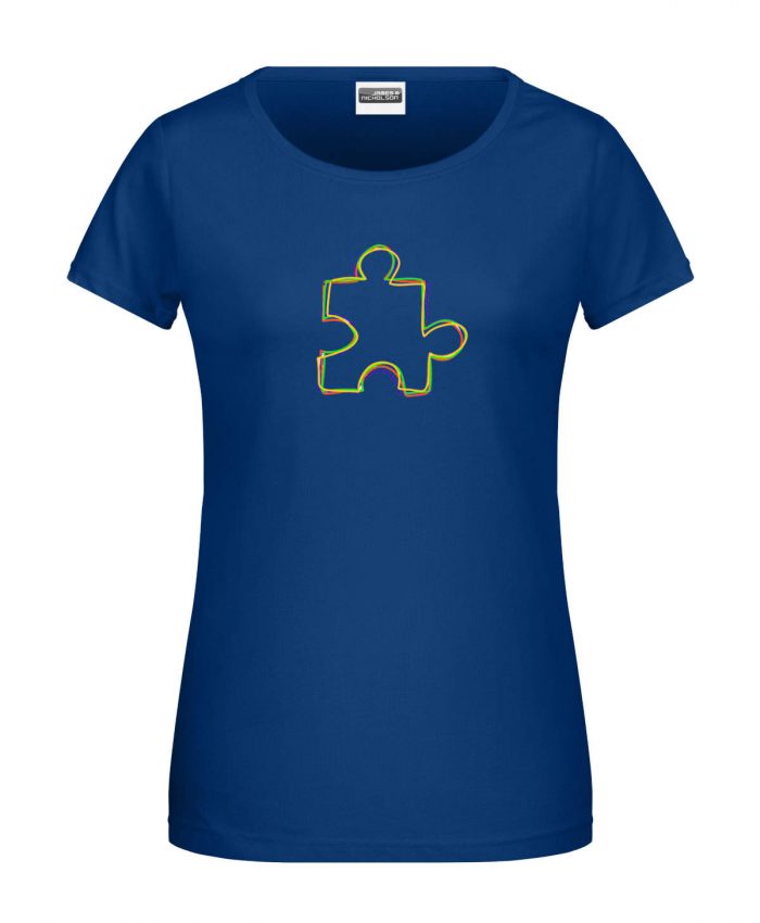 Handdrawn-Puzzle - Bio-Shirt Frauen rundhals – Bild 4