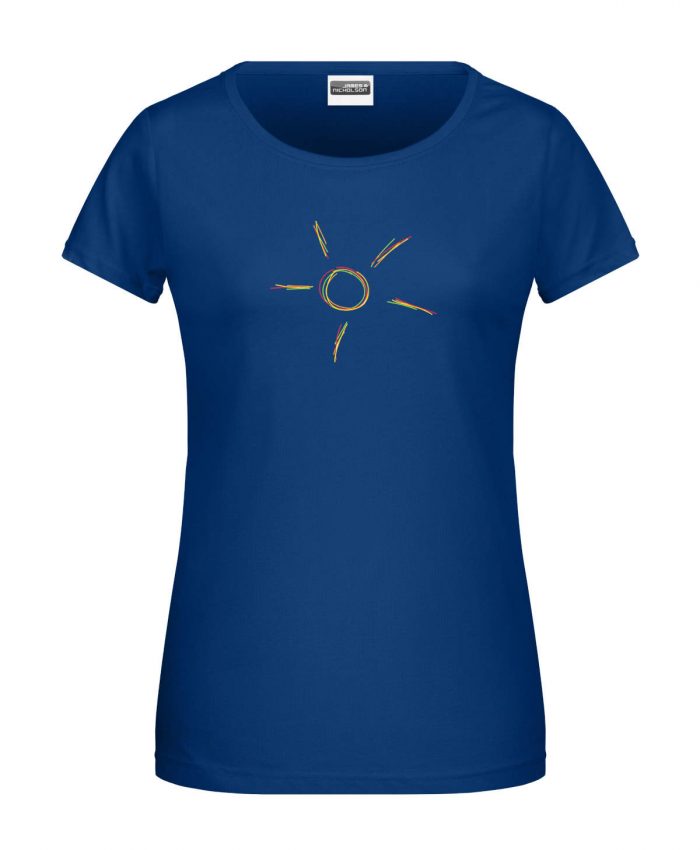 Handdrawn-Sun - Bio-Shirt Frauen rundhals – Bild 7