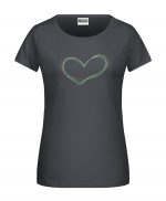 Handdrawn-Heart - Bio-Shirt Frauen rundhals – Bild 3