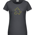 Handdrawn-Puzzle - Bio-Shirt Frauen rundhals