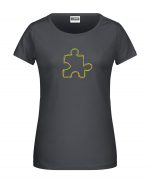 Handdrawn-Puzzle - Bio-Shirt Frauen rundhals