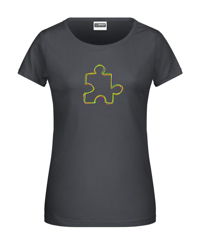 Handdrawn-Puzzle - Bio-Shirt Frauen rundhals – Bild 1