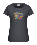 Handdrawn-Flowers - Bio-Shirt Frauen rundhals – Bild 4