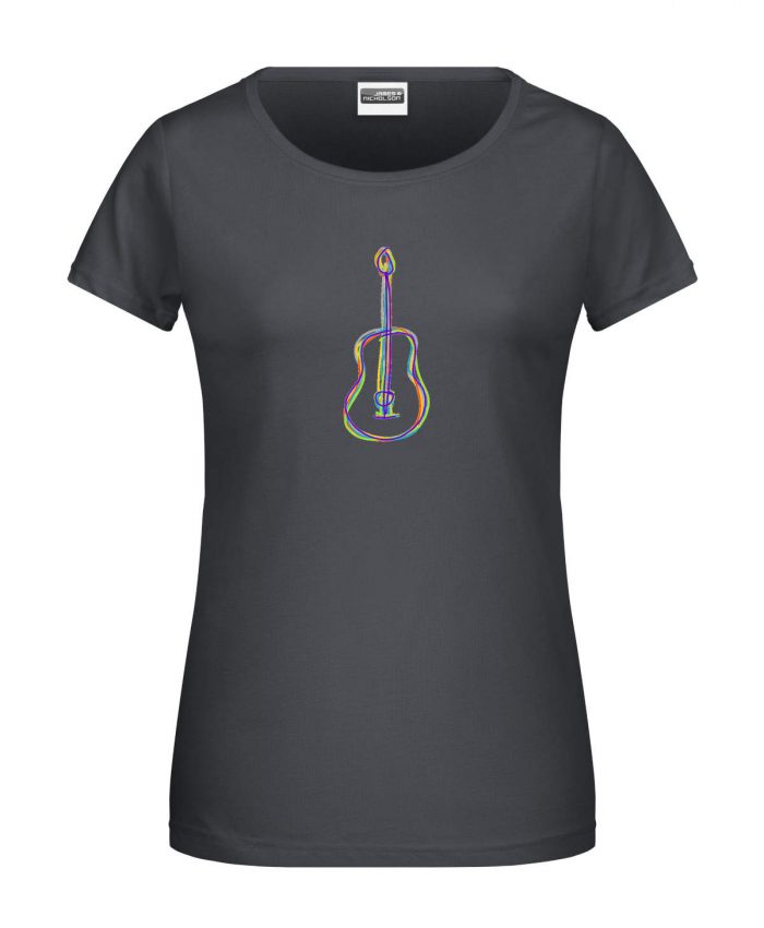 Handdrawn-Guitar - Bio-Shirt Frauen rundhals – Bild 4
